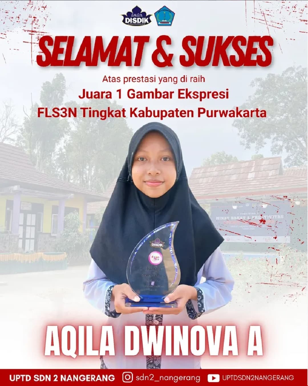 SDN 2 Nangerang Raih Prestasi Gemilang: Aqila Dwinova A Juara 1 Lomba Gambar Ekspresi Tingkat Kabupaten Purwakarta