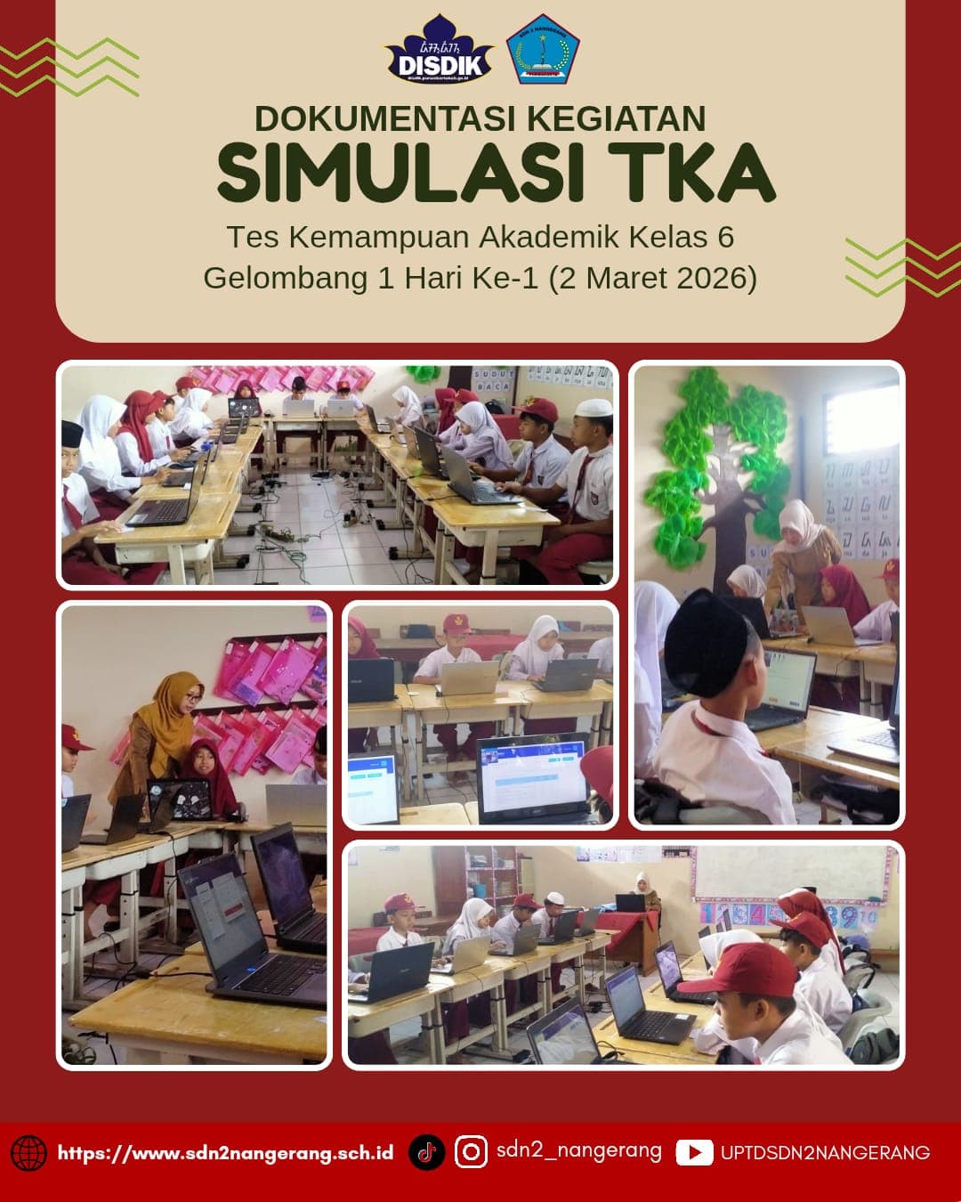 Simulasi TKA 2026 di SDN 2 Nangerang Kec.Wanayasa Kab.Purwakarta