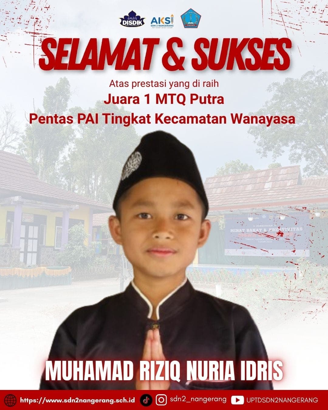 SDN 2 Nangerang Raih Juara 1 MTQ Putra Tingkat Kecamatan Wanayasa