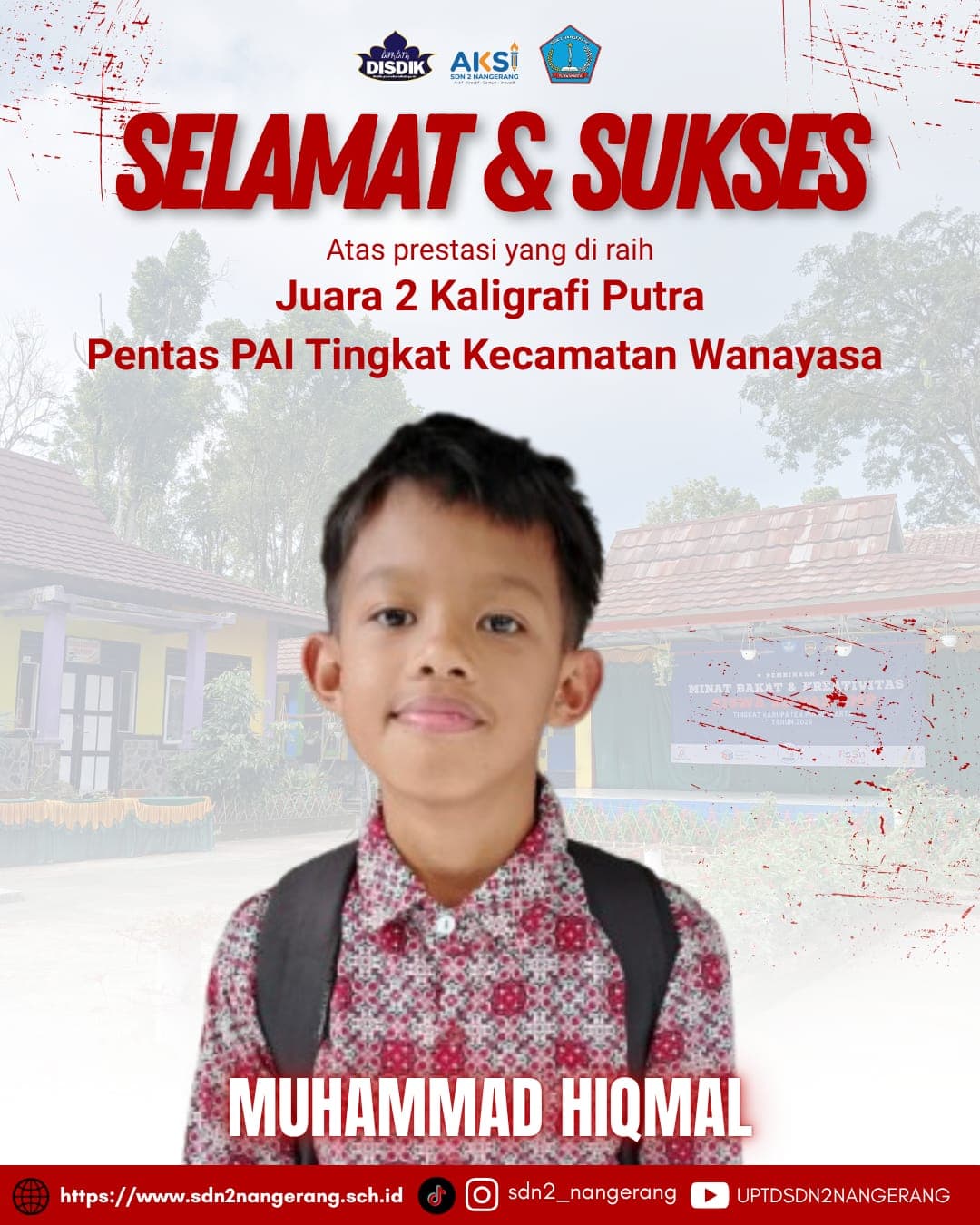 SDN 2 Nangerang Raih Juara 2 Lomba Kaligrafi Putra dalam Pentas PAI Kecamatan Wanayasa
